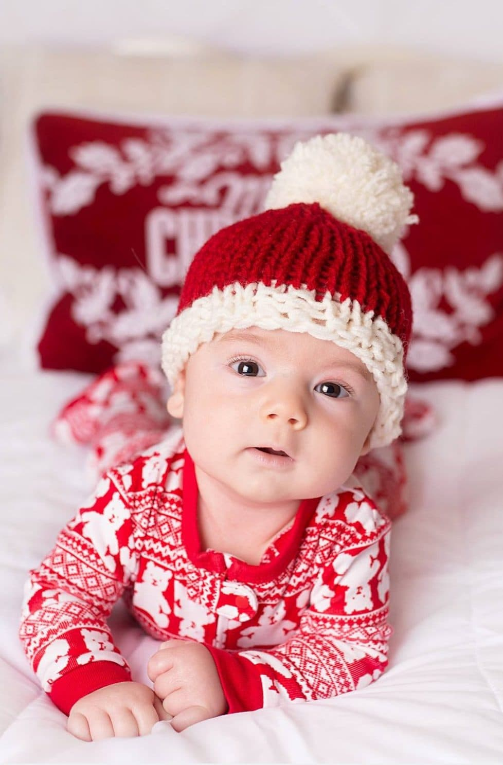 Santa Hat Pattern For Baby | Free Knitting Patterns | Handy Little Me throughout Free Printable Knit Baby Santa Hat