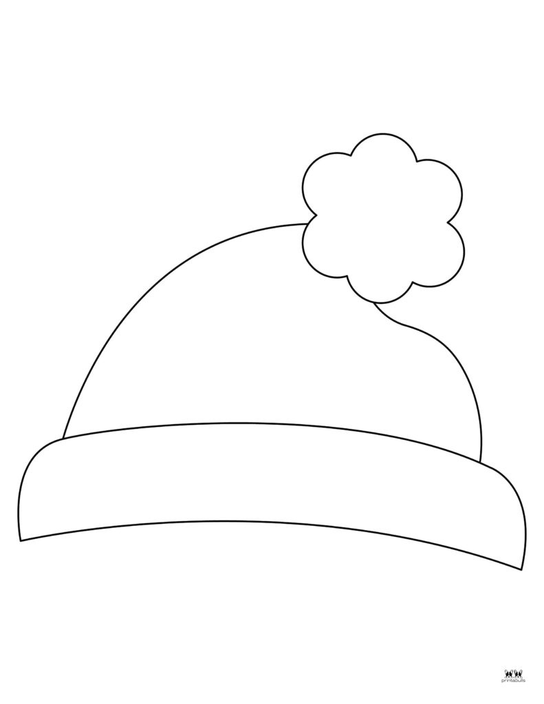 Santa Hat Templates & Coloring Pages - Free | Printabulls in Santa Hat Printable Template