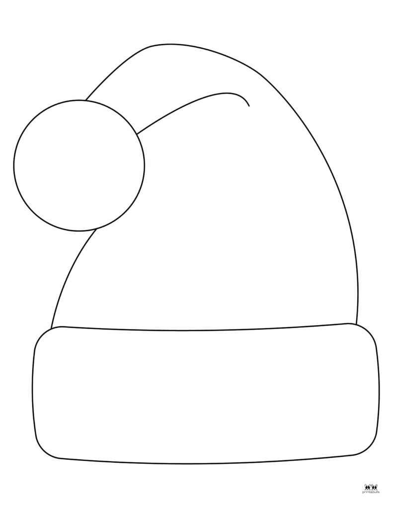 Santa Hat Templates & Coloring Pages - Free | Printabulls throughout Santa Hat Printable Pattern