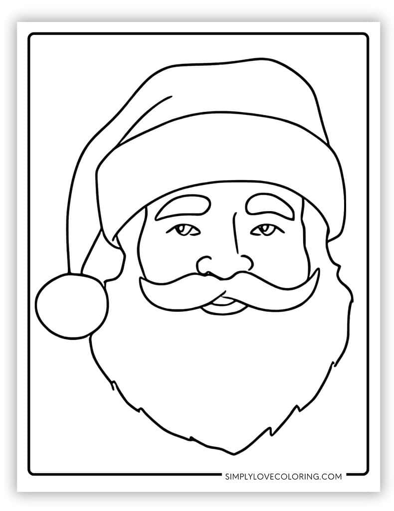 Santa Templates (Free Pdf Printables) - Simply Love Coloring within Santa Beard Template Printable