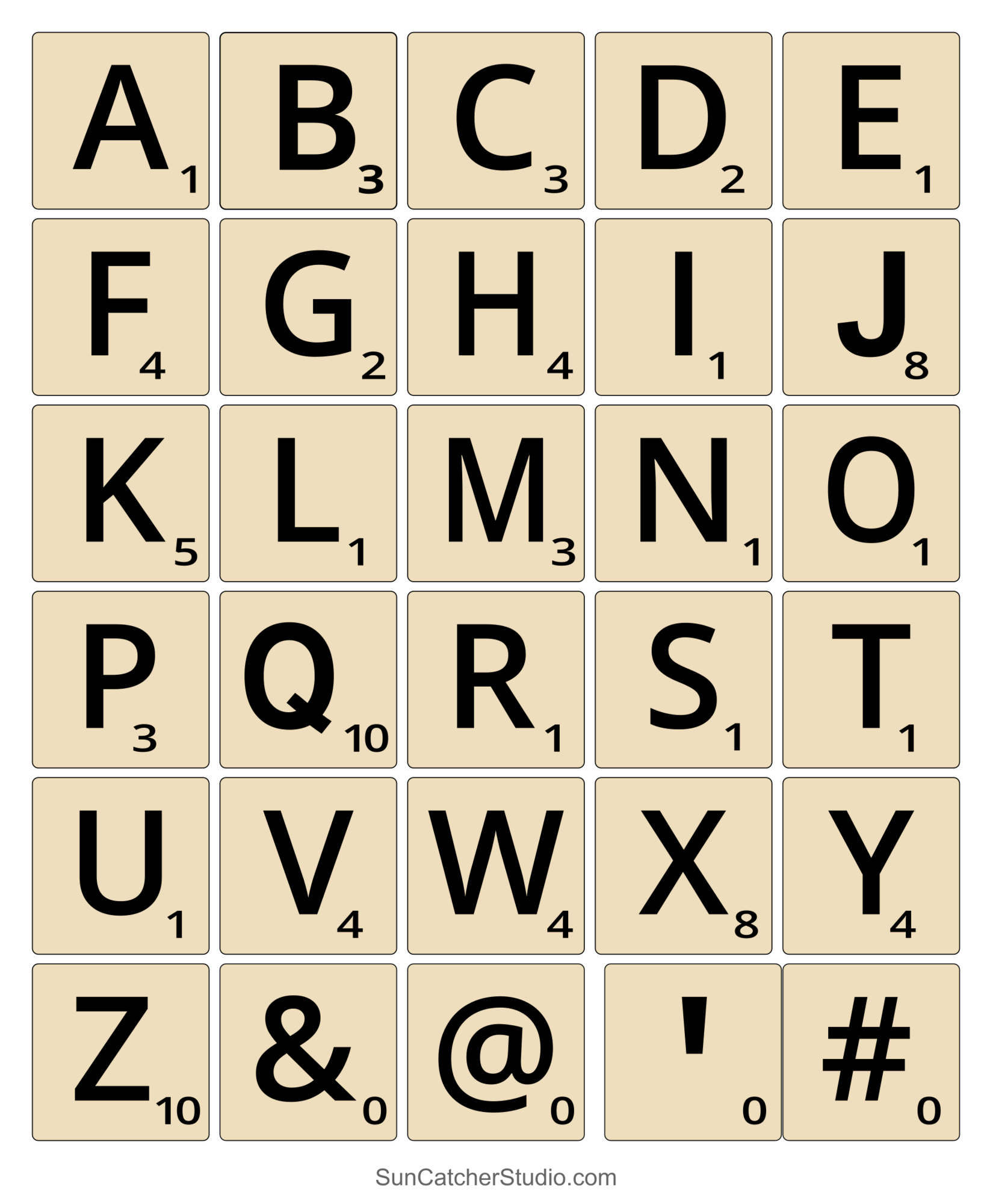 Scrabble Letters And Tiles (Free Printable Svg Patterns) – Free for Free Printable Scrabble Tiles