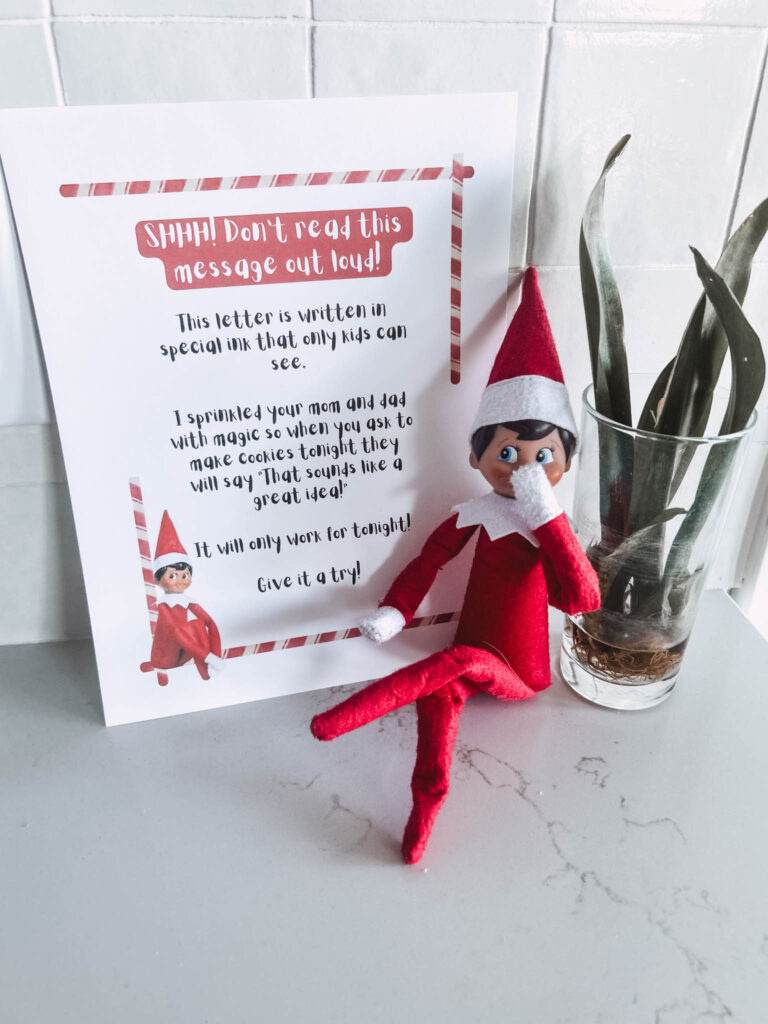 Secret Elf Message Free Printable For Kid'S Eyes Only - Practical in Elf on the Shelf Eyes Printable