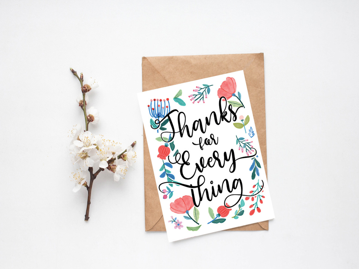 Show Your Appreciation With This Gorgeous, Printable Mother&amp;#039;S Day in Homemade Thank You Cards Printable