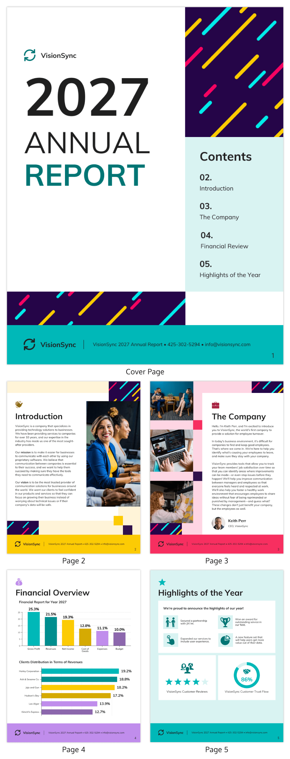 Simple End Of Year Report Template - Venngage within Year End Report Sample Template