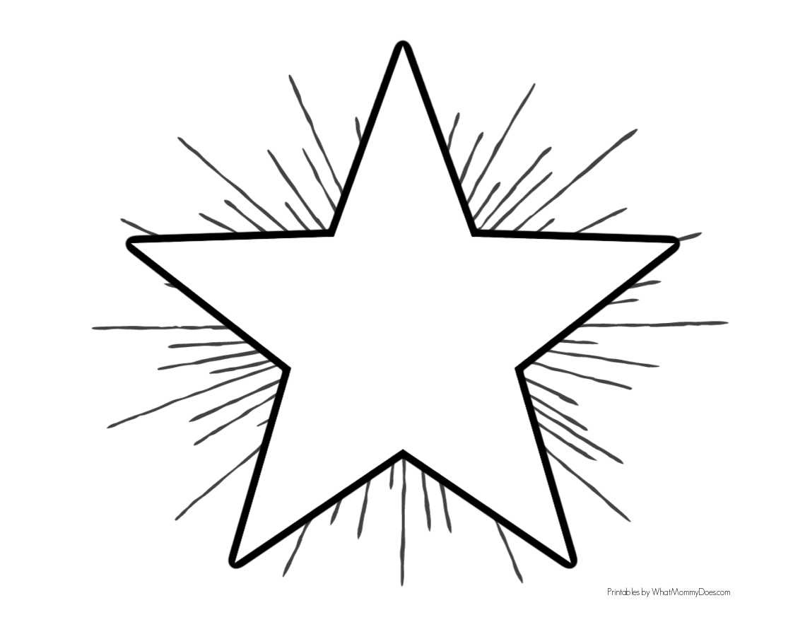Simple Star Coloring Pages For Kids {So Cute!} - What Mommy Does pertaining to Star Coloring Pages Printable