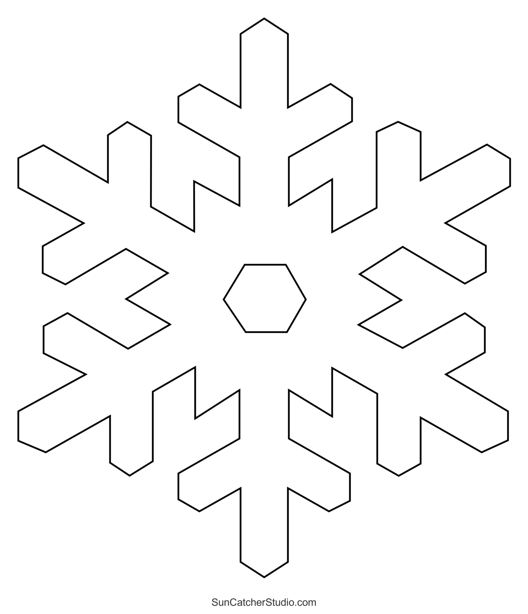 Snowflake Templates (Printable Stencils And Patterns) – Free in Snowflake Template Printable