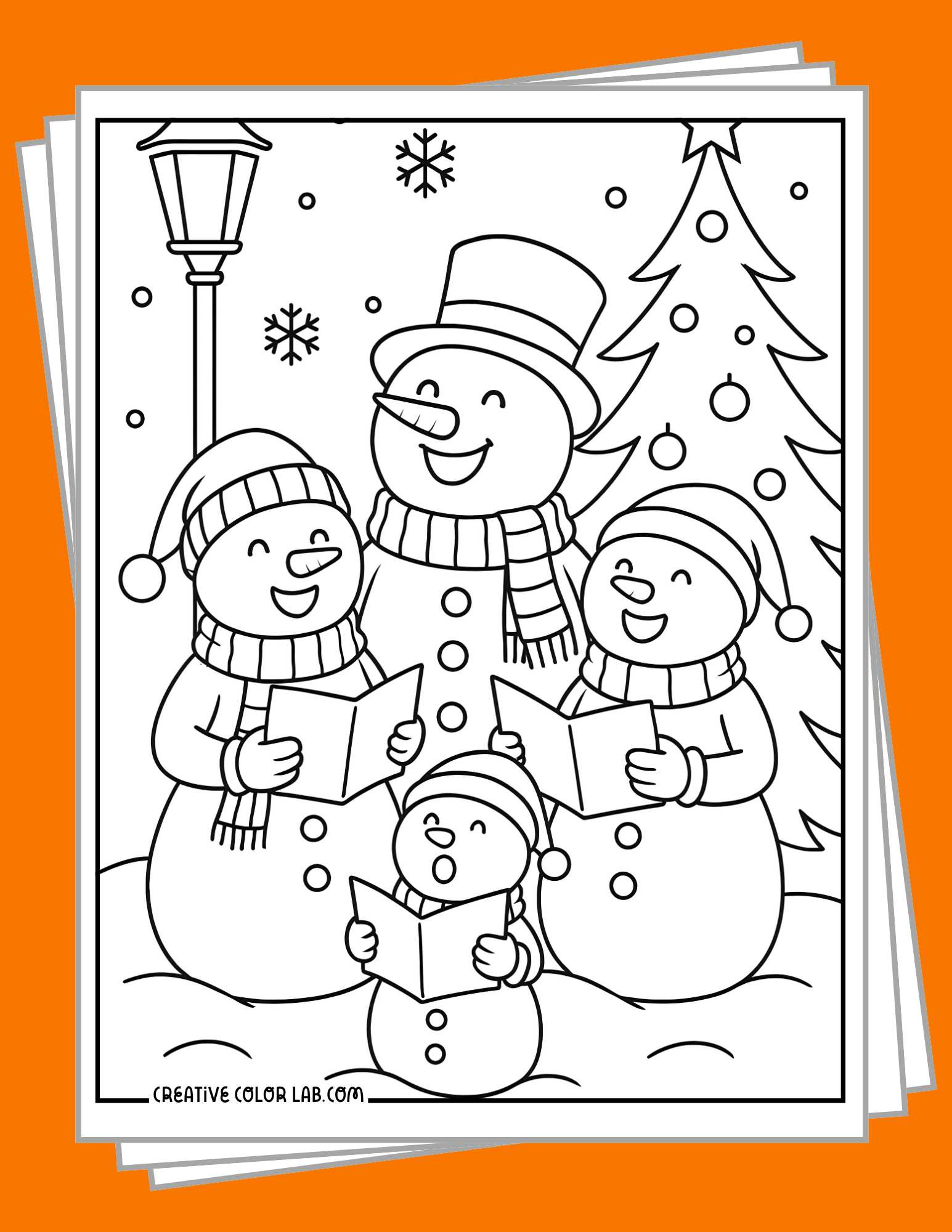 Snowman Coloring Pages | Free Printable Pdfs inside Printable Snowman to Color