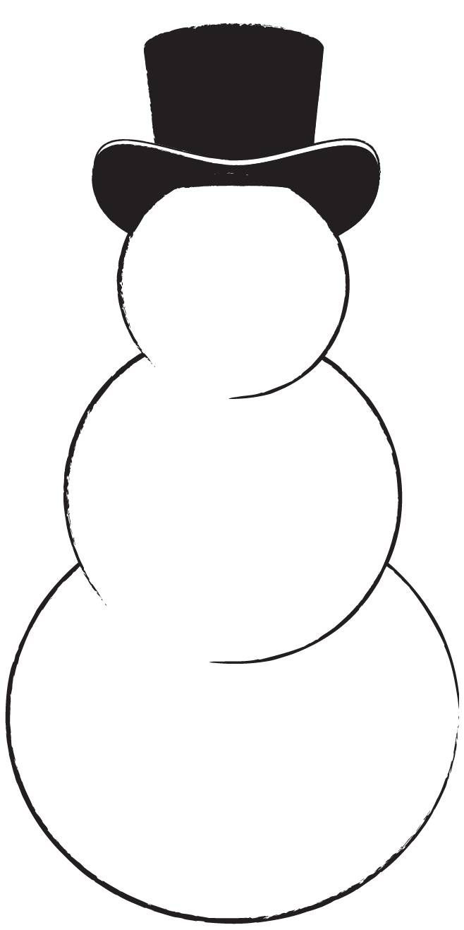 Snowman Cut Out Pattern - 10 Free Pdf Printables | Printablee for Snowman Template Printable