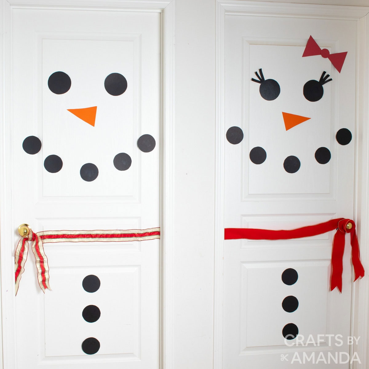 Snowman Door - Craftsamanda - Christmas Crafts intended for Christmas Door Decoration Printable