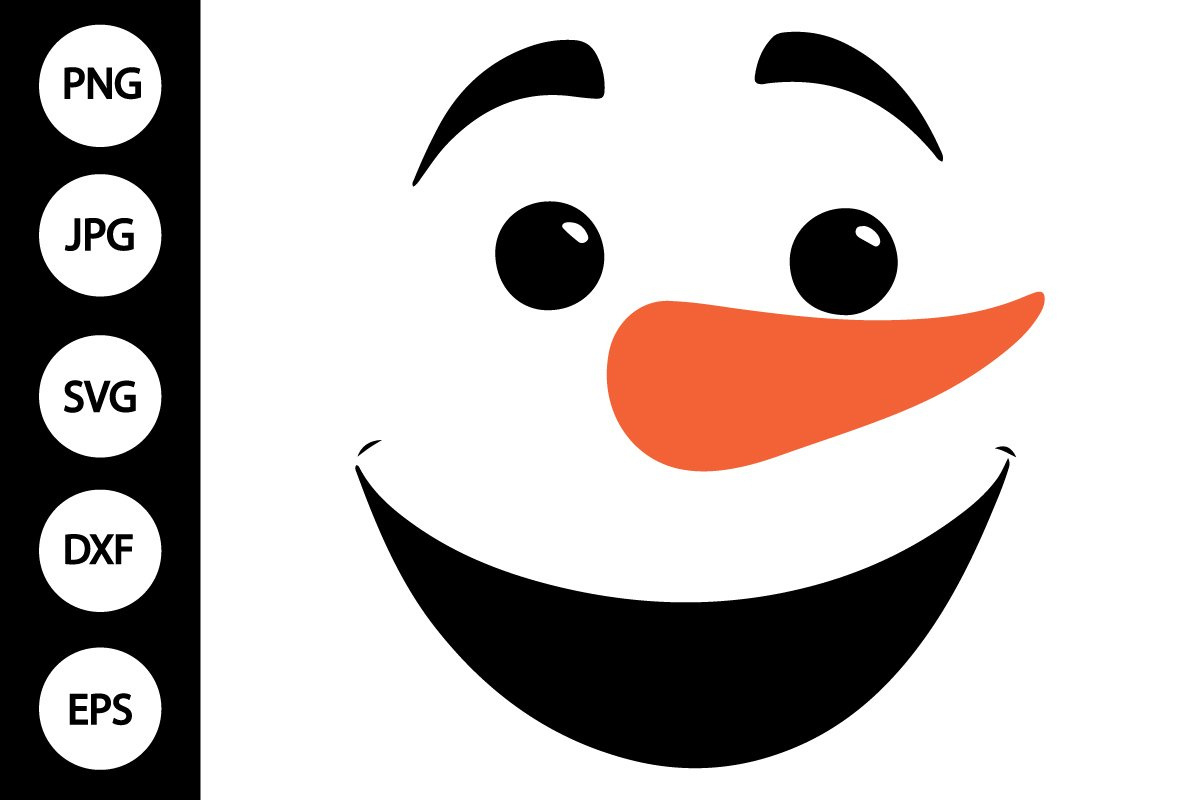 Snowman Face Svg, Snowman Face Clipart (3087965) inside Printable Snowman Mouth