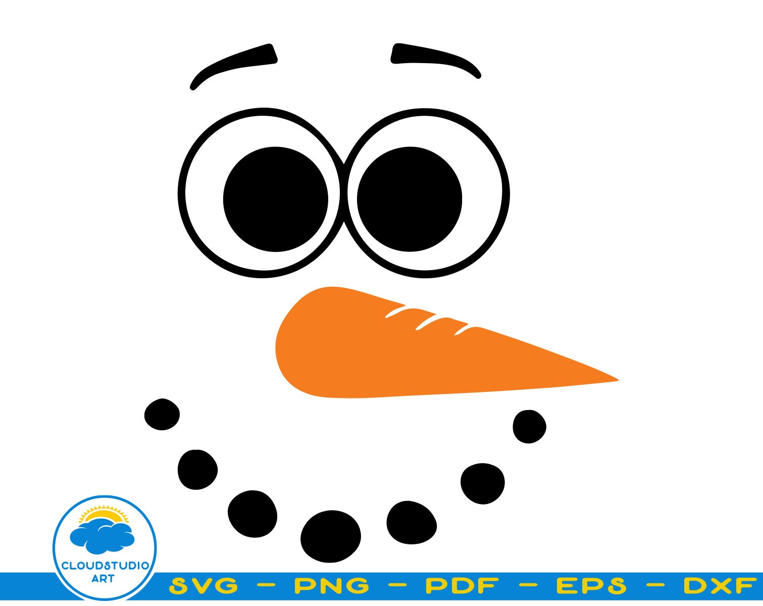 Snowman Face Svg, Snowman Svg, Snowman Clipart, Snowman Printable within Printable Snowman Head