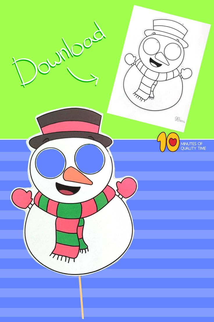 Snowman Mask regarding Snowman Mask Template Printable