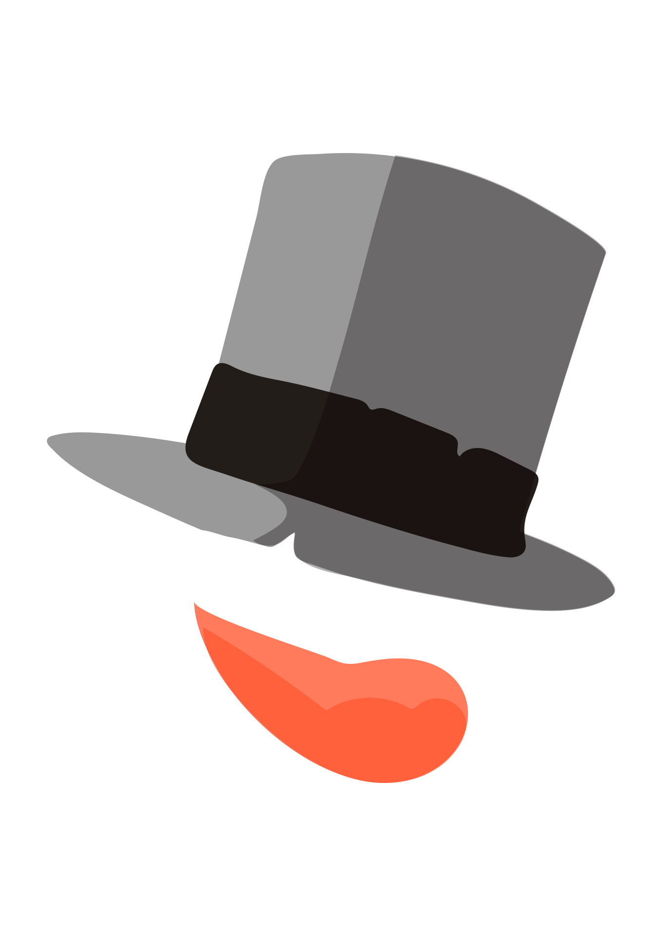 Snowman Nose - 14 Free Pdf Printables | Printablee for Snowman Carrot Nose Printable