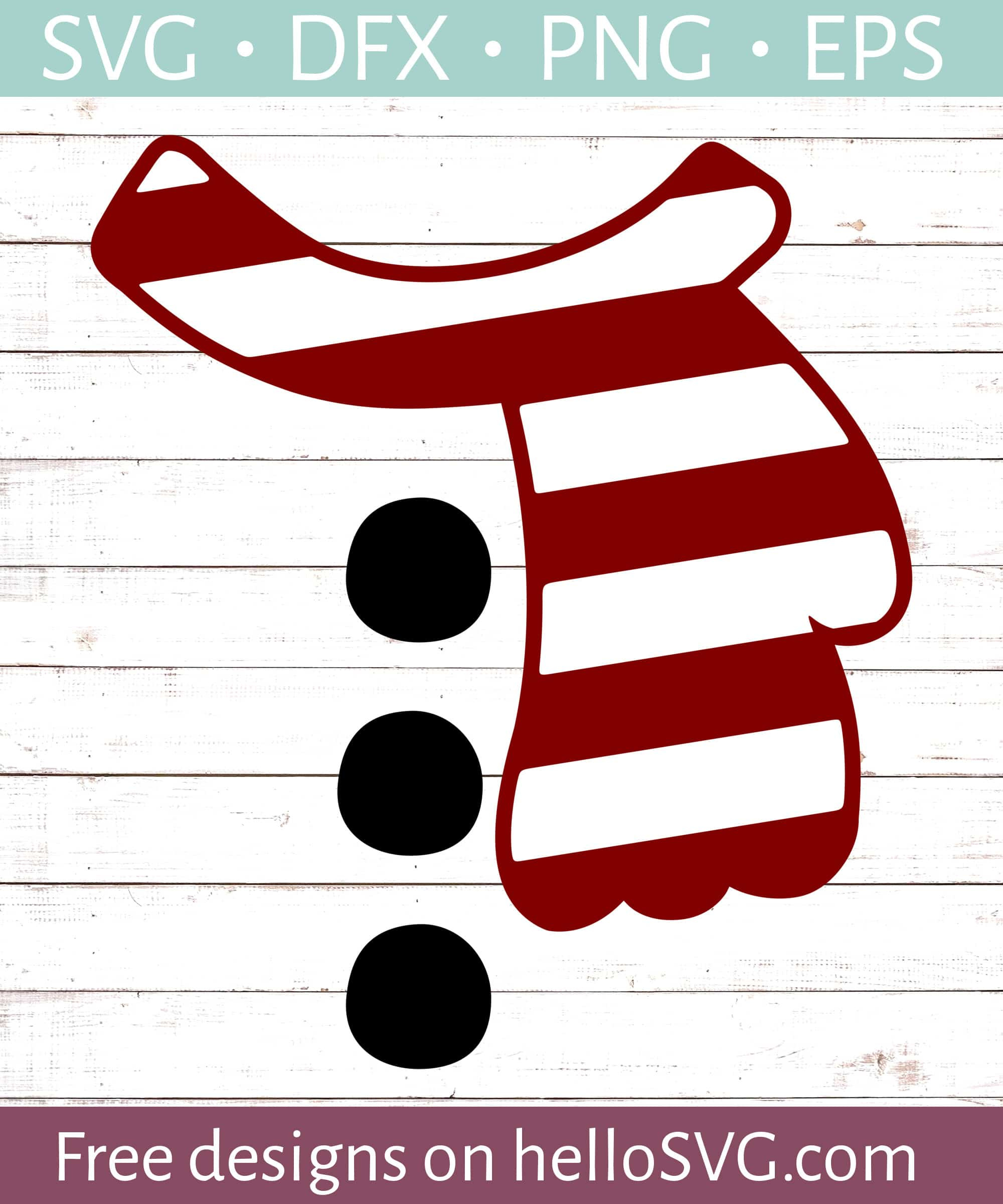 Snowman Scarf Svg - Free Svg Files | Hellosvg inside Snowman Scarf Printable