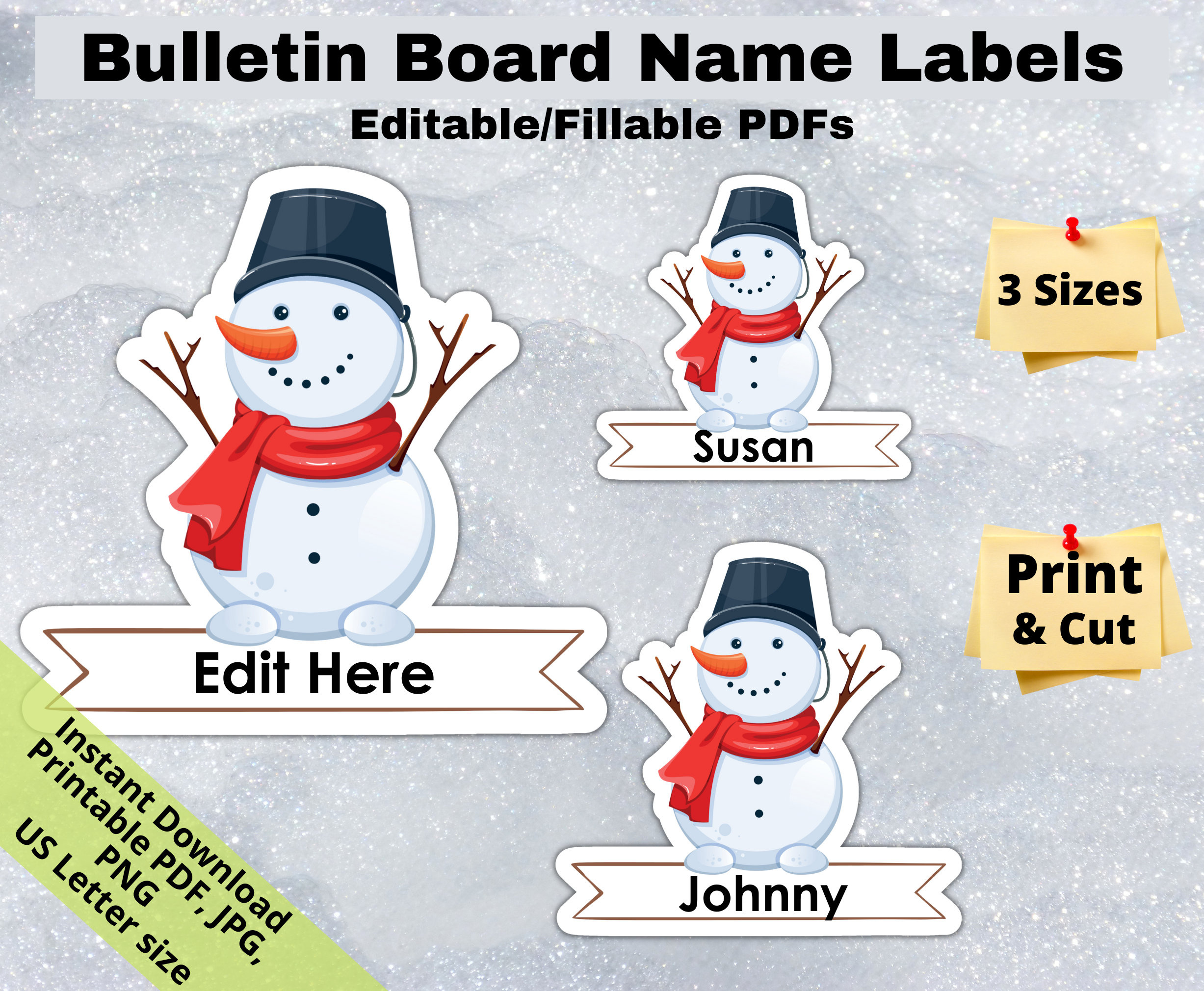Snowman Winter, Editable Student Name Tags Printables, Classroom throughout Free Printable Snowman Name Tags