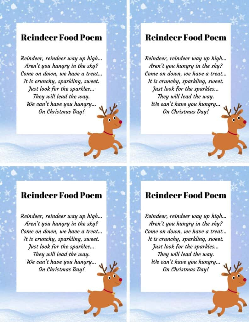 Sparkling Magical Reindeer Food Recipe: Rudolph&amp;#039;S Secret intended for Reindeer Food Printable Recipe