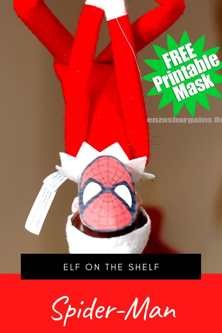 Spider-Man Elf On The Shelf! for Printable Spiderman Mask For Elf on the Shelf