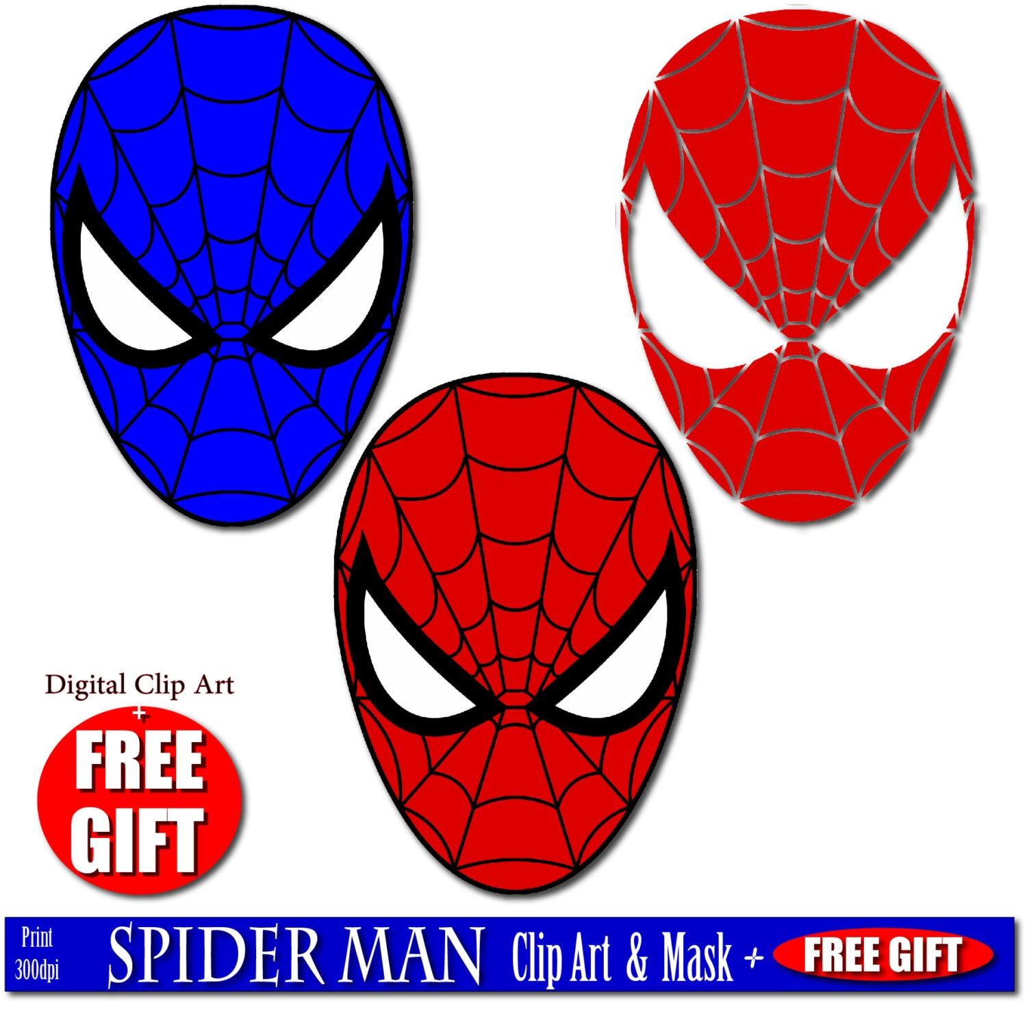 Spiderman Maske Clipart: Superheld Party Masken Zum Ausdrucken pertaining to Printable Spiderman Face For Elf On The Shelf