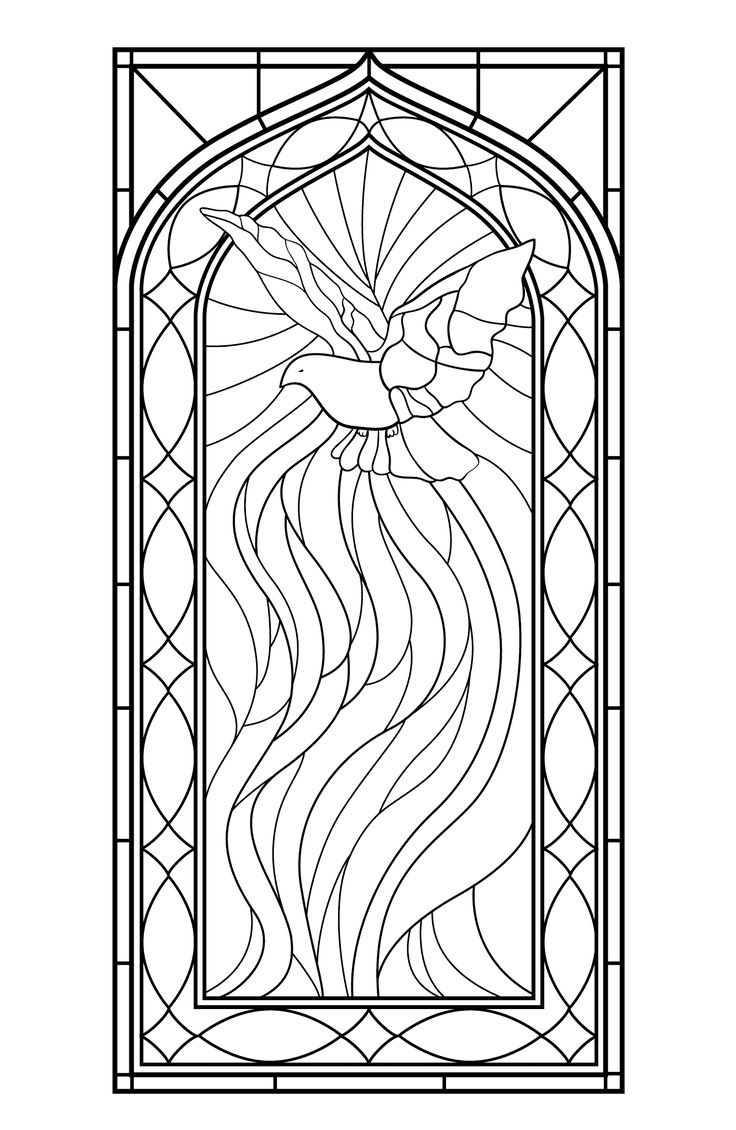 Stained Glass Coloring Pages For Adults - Best Coloring Pages For for Free Printable Religious Stained Glass Patterns