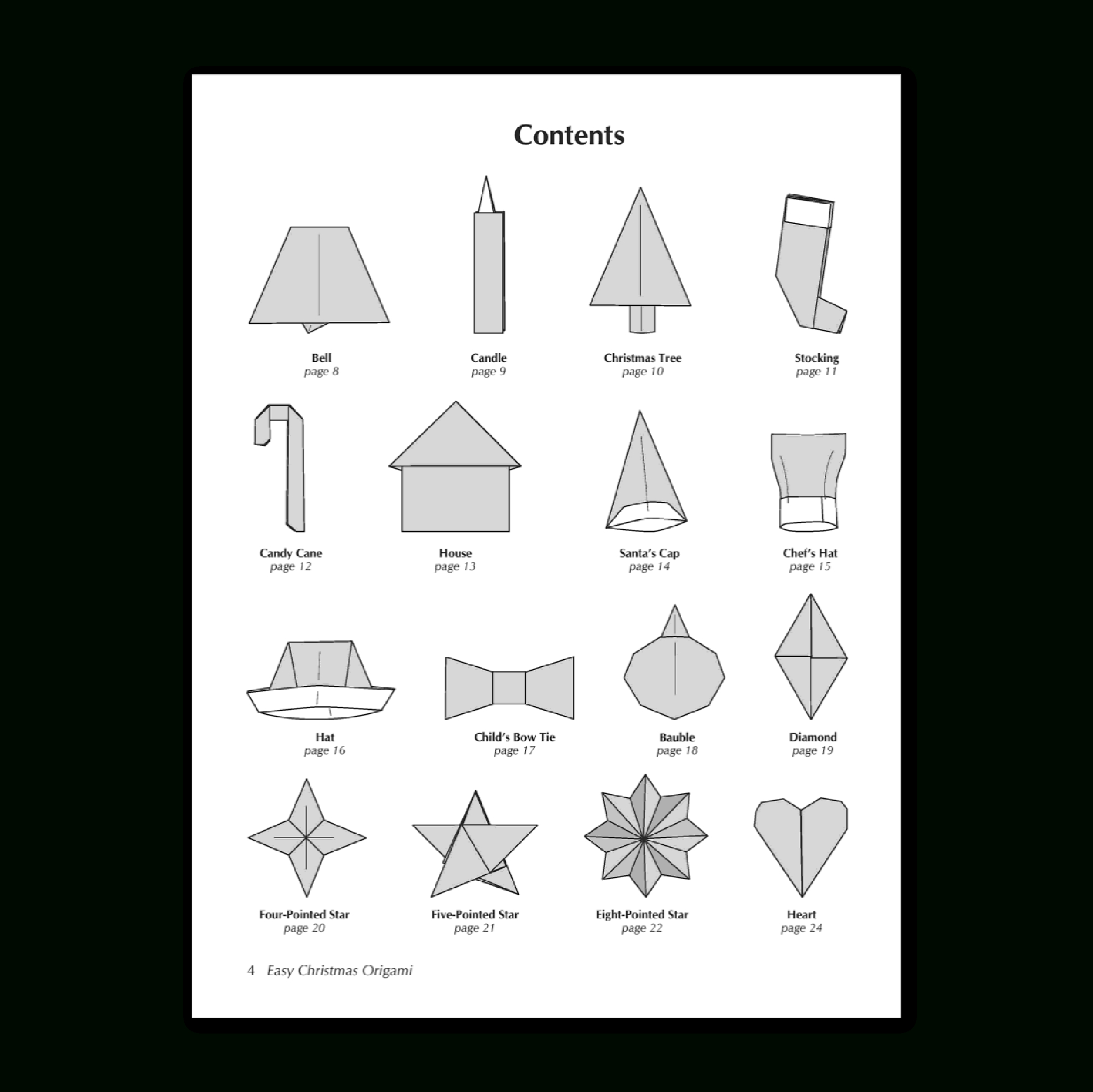 Standard 6 Inch 65 Sheet And Easy Christmas Origami Book Combo throughout Christmas Origami Printable Instructions