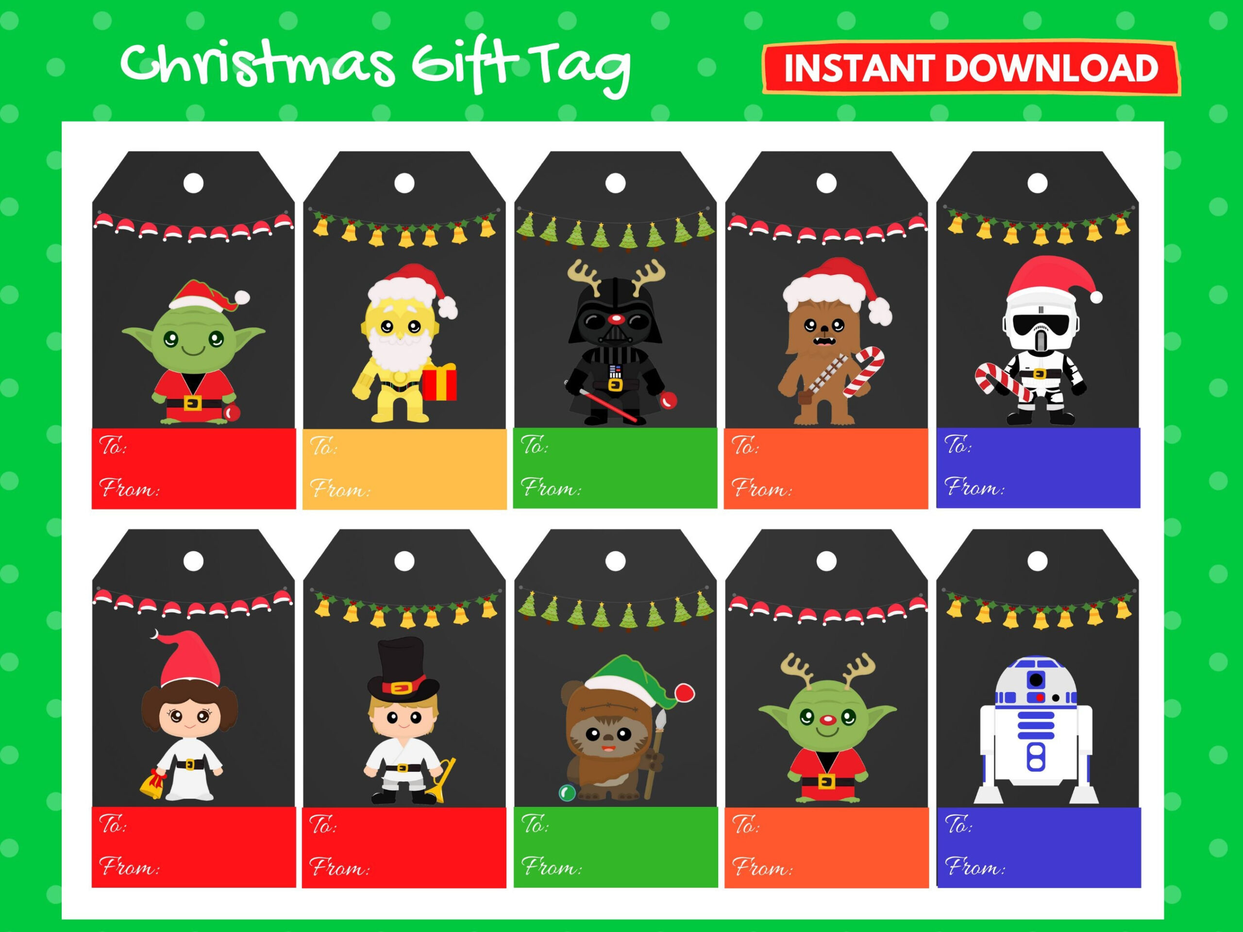 Starwars Christmas Tag | Star Wars Gift Tags | Star Wars Christmas with regard to Printable Star Wars Christmas Gift Tags