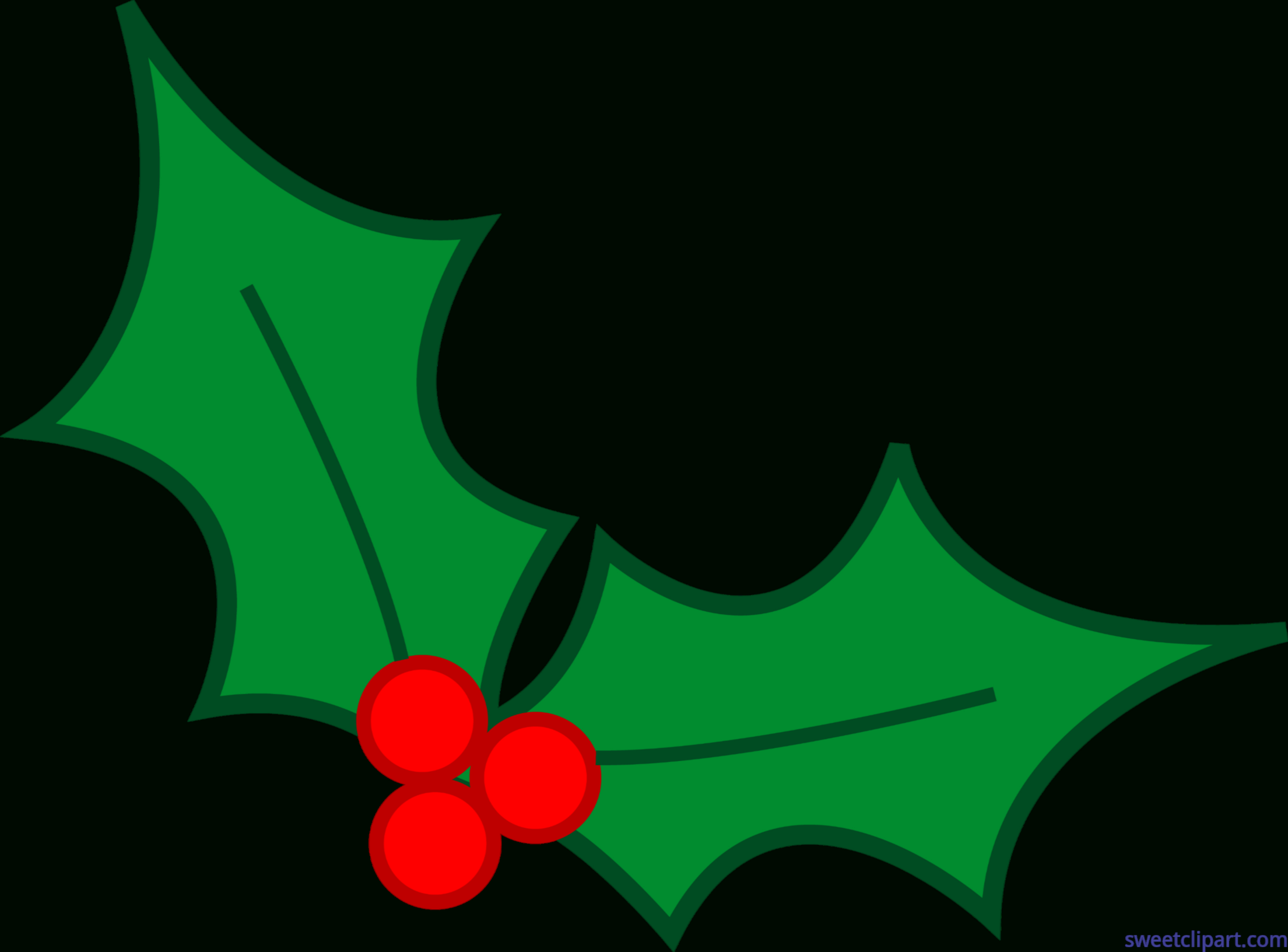 Sweet Clip Art - Cute Free Clip Art And Coloring Pages regarding Free Printable Christmas Holly