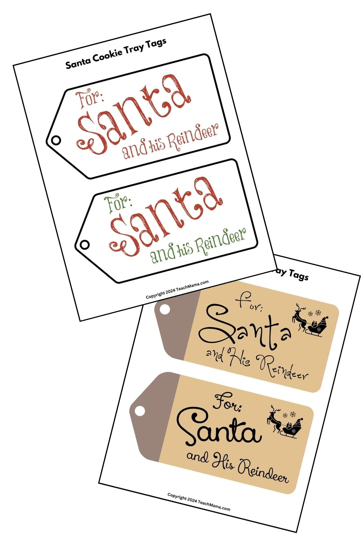 Sweet Homemade Santa Cookie Tray intended for Santa Cookie Tags Printable