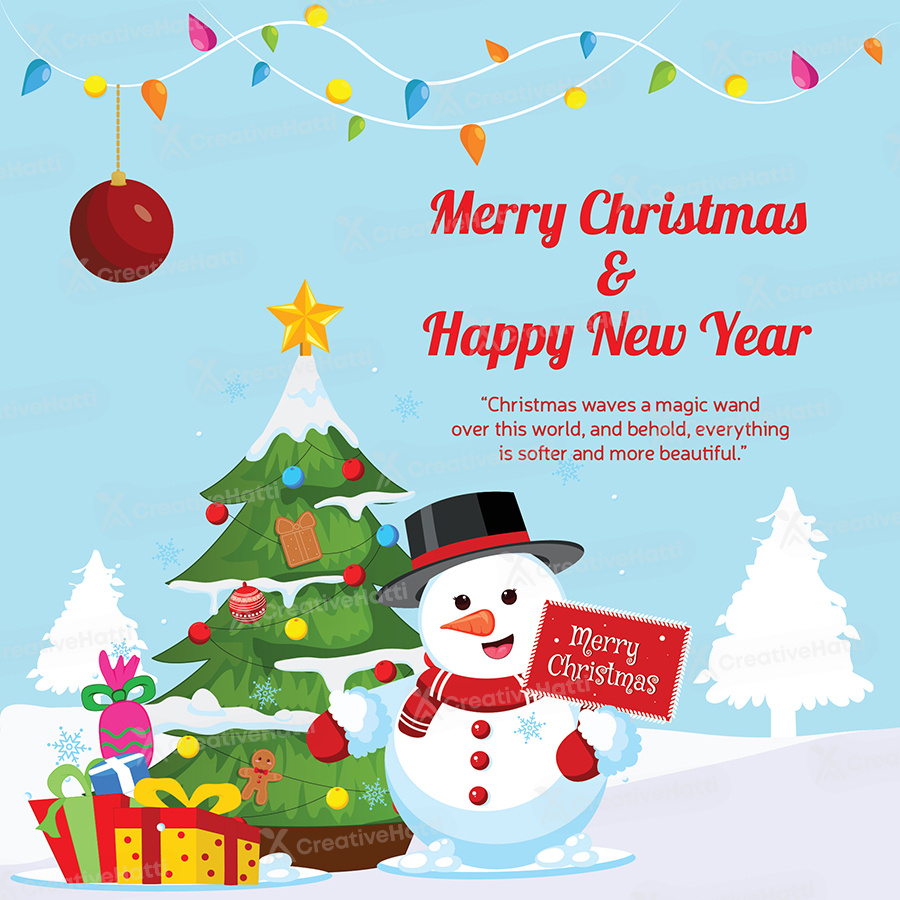 Template Of Merry Christmas And Happy New Year intended for Printable Merry Christmas And Happy New Year