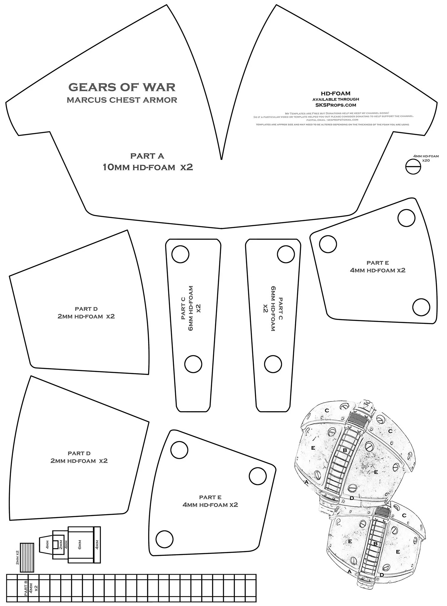 Templates — Sks Props intended for Free Medieval Armor Templates