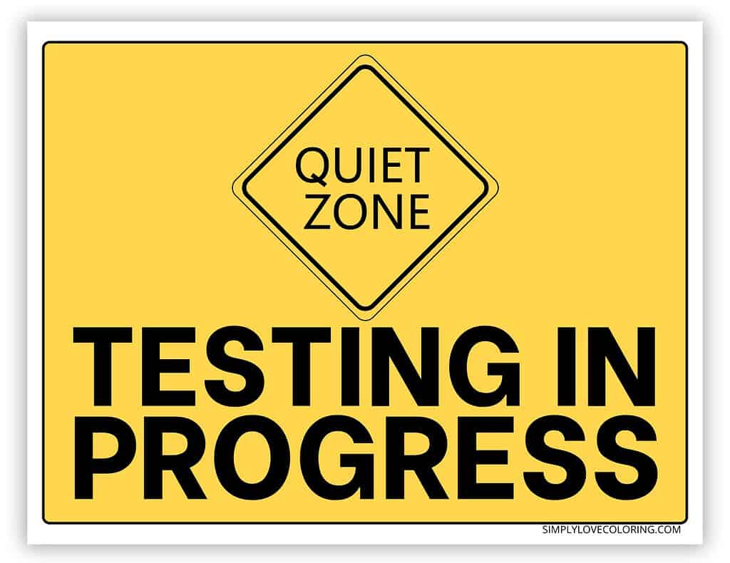 Testing In Progress Sign Printable (Free Pdf Downloads) - Simply pertaining to Free Printable Testing Signs