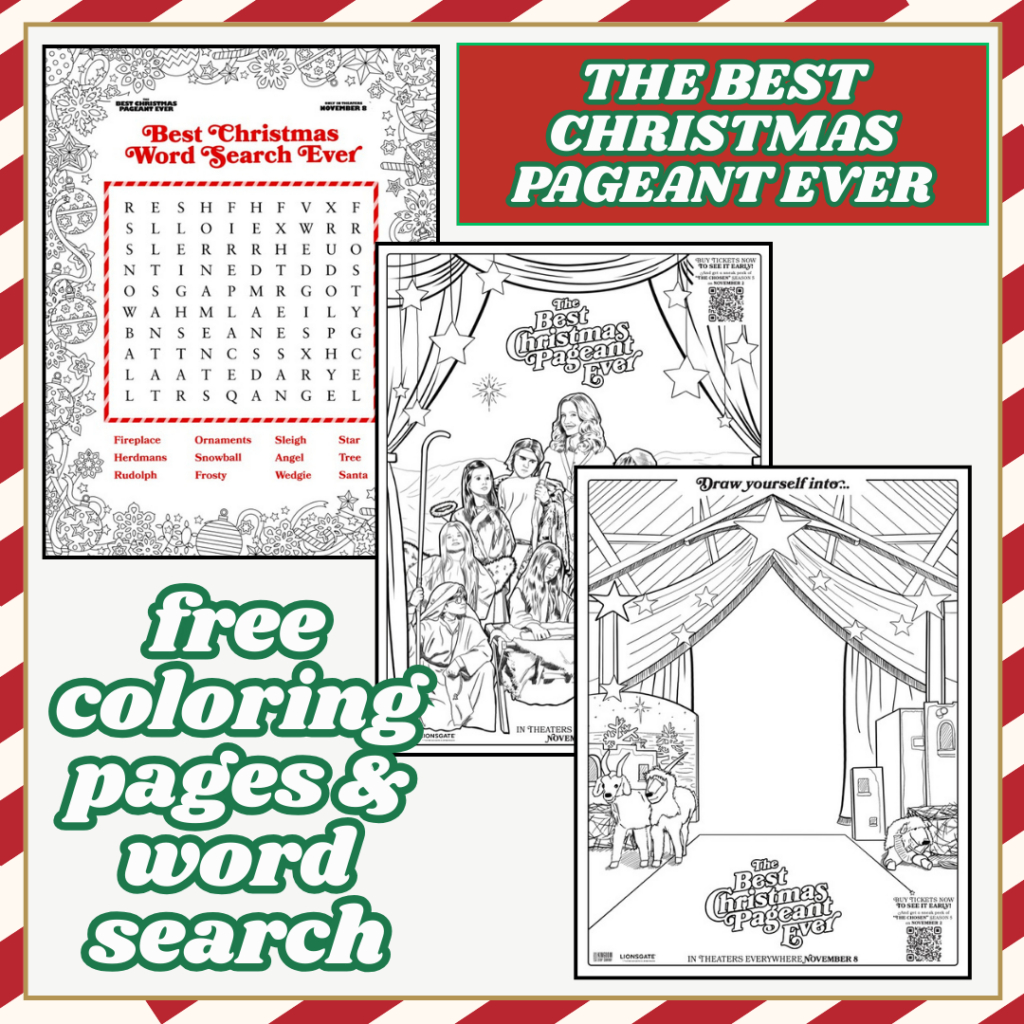The Best Christmas Pageant Ever Coloring Page - A Sparkle Of Genius throughout The Best Christmas Pageant Ever Play Script Printable