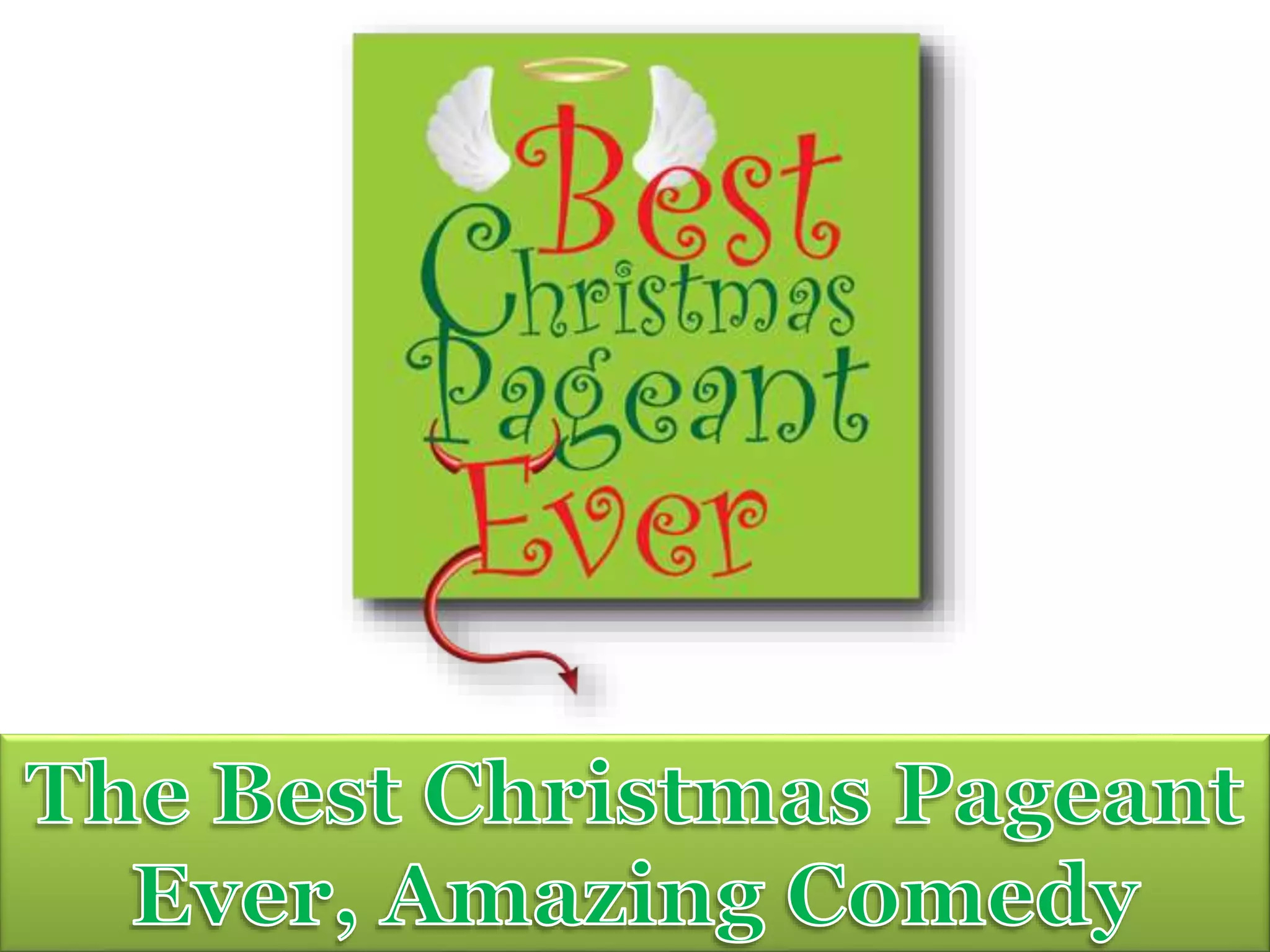 The Best Christmas Pageant Ever Script | Pptx within The Best Christmas Pageant Ever Play Script Printable