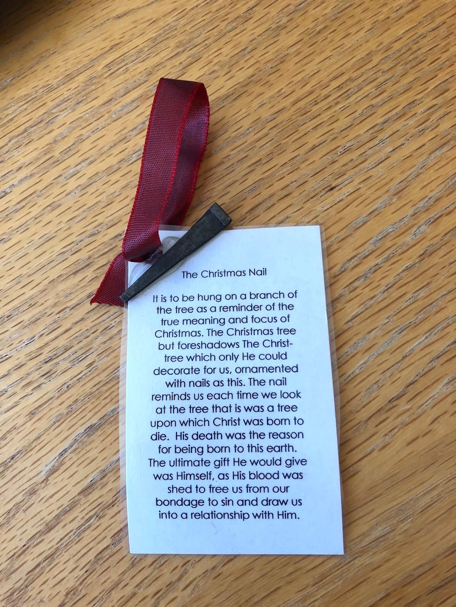 The Christmas Nail Ornament Diy - Forget Him Knot for Christmas Nail Ornament Poem Printable