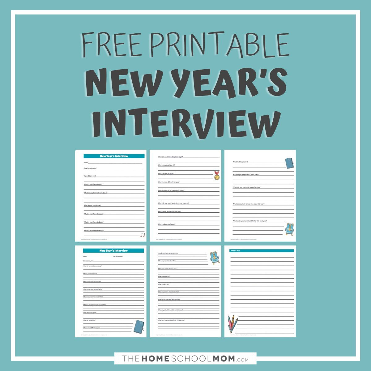 The New Year&amp;#039;S Interview (Free Printable) within New Year&amp;amp;#039;s Interview Printable