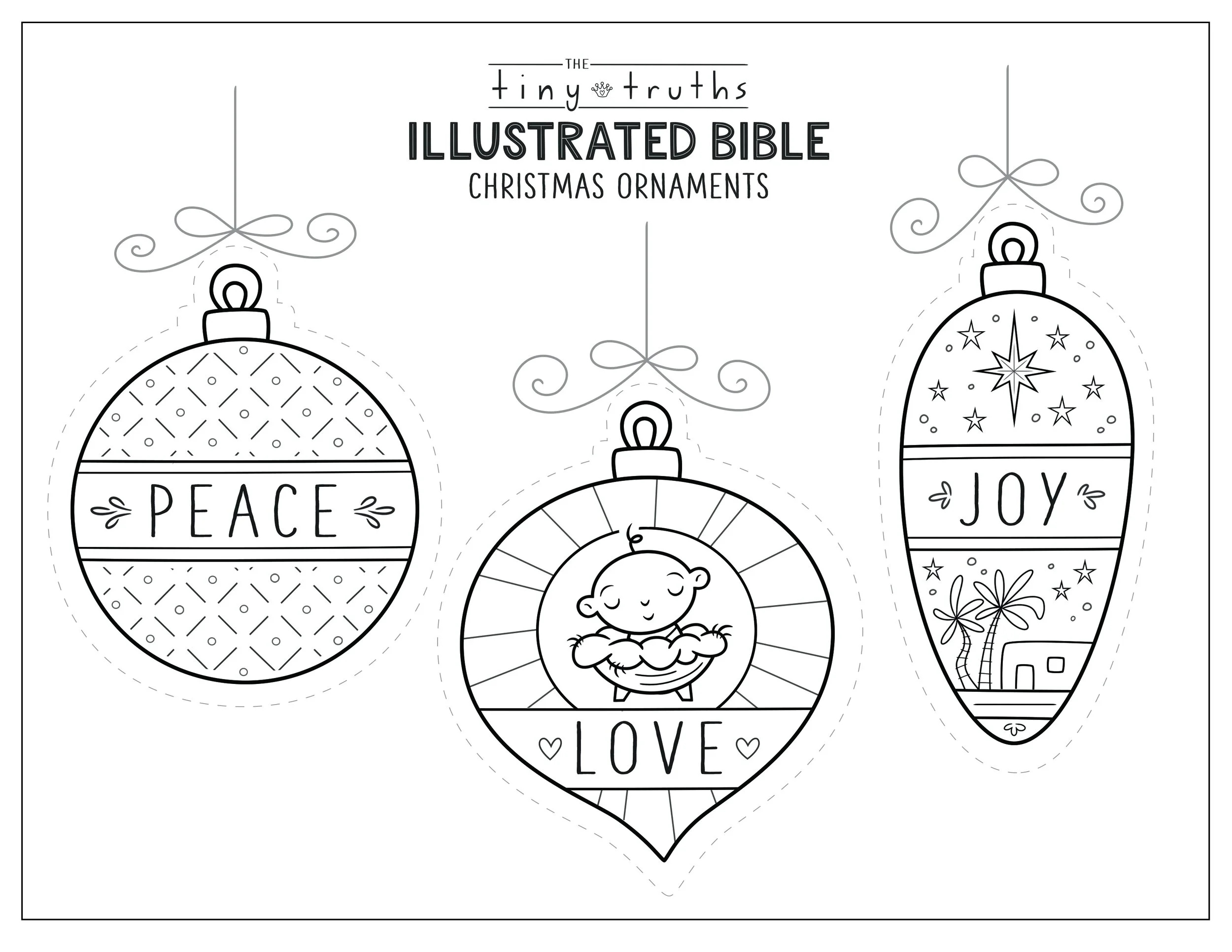 Tiny Truths Illustrated Bible Christmas Coloring And Crafts — Tiny regarding Free Christian Christmas Crafts Printable