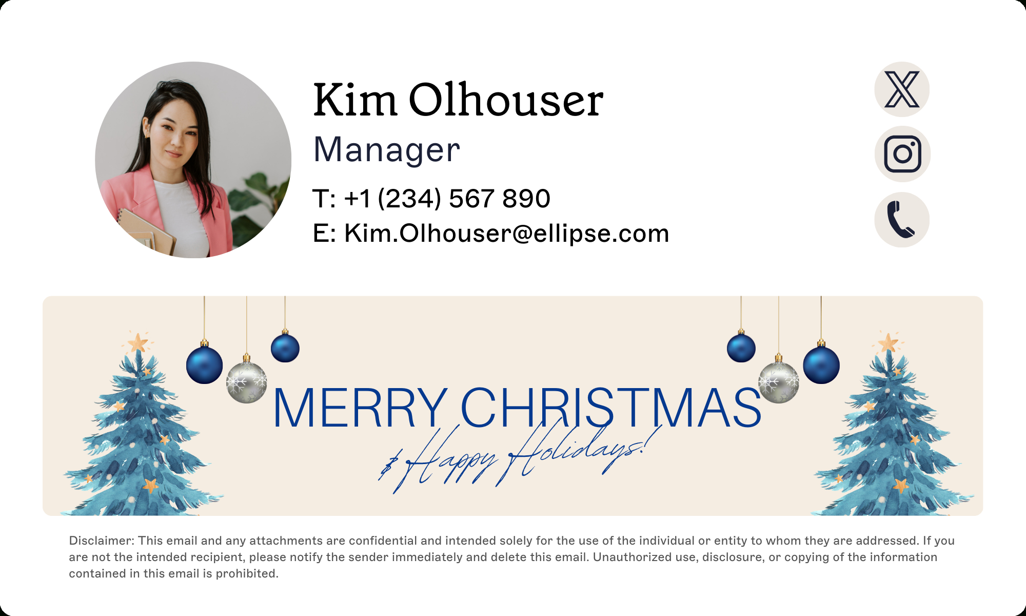 Top 10 Christmas Email Signature Templates | Exclaimer intended for Free Christmas Email Signature Templates