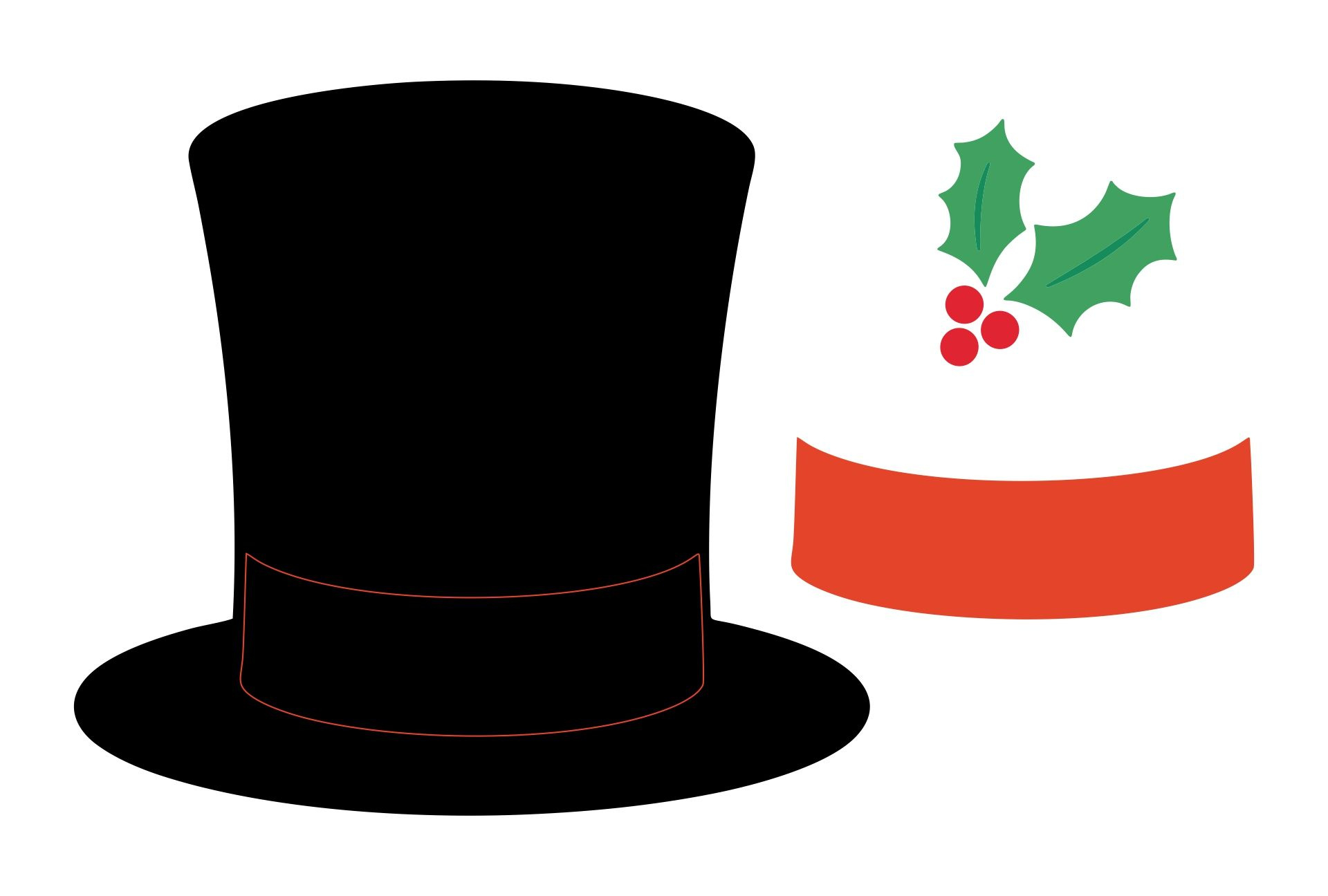 Top Hat Pattern - 10 Free Pdf Printables | Printablee for Printable Snowman Hats Free