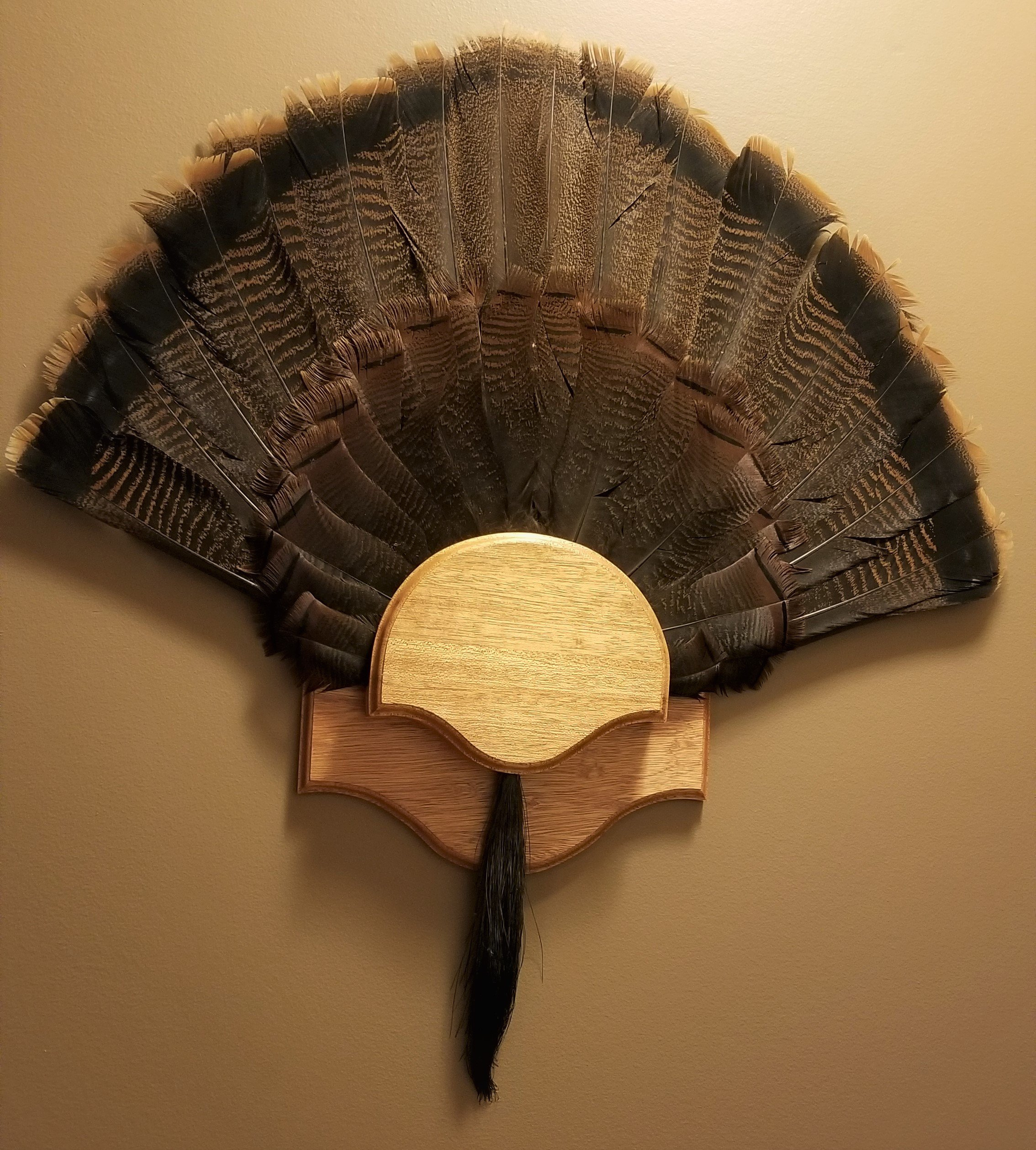 Turkey Fan Mount — Third Stall Woodworking within Free Printable Turkey Fan Mount Template