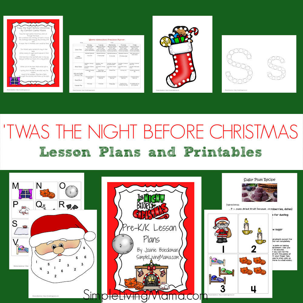 Twas The Night Before Christmas Activities For Kids - Simple regarding Twas The Night Before Christmas Activity Printable