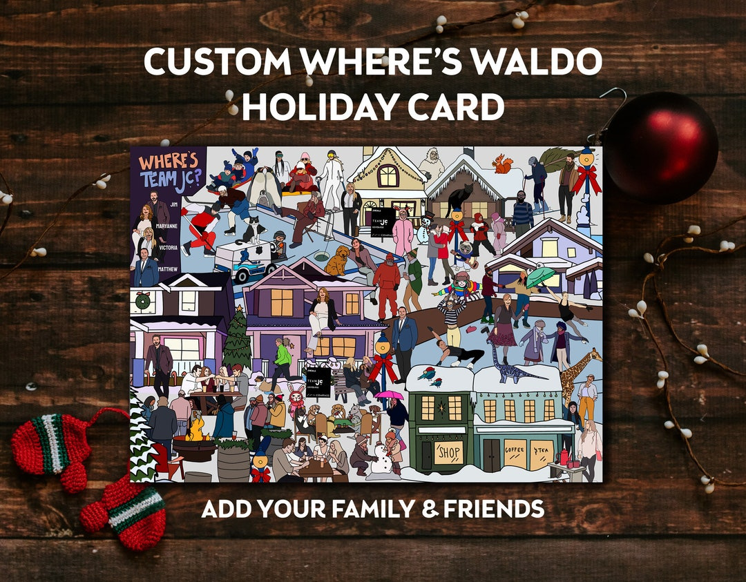 Unique Where&amp;#039;S Waldo Christmas Card Custom Search And Find Holiday intended for Where&amp;amp;#039;s Waldo Christmas Printable