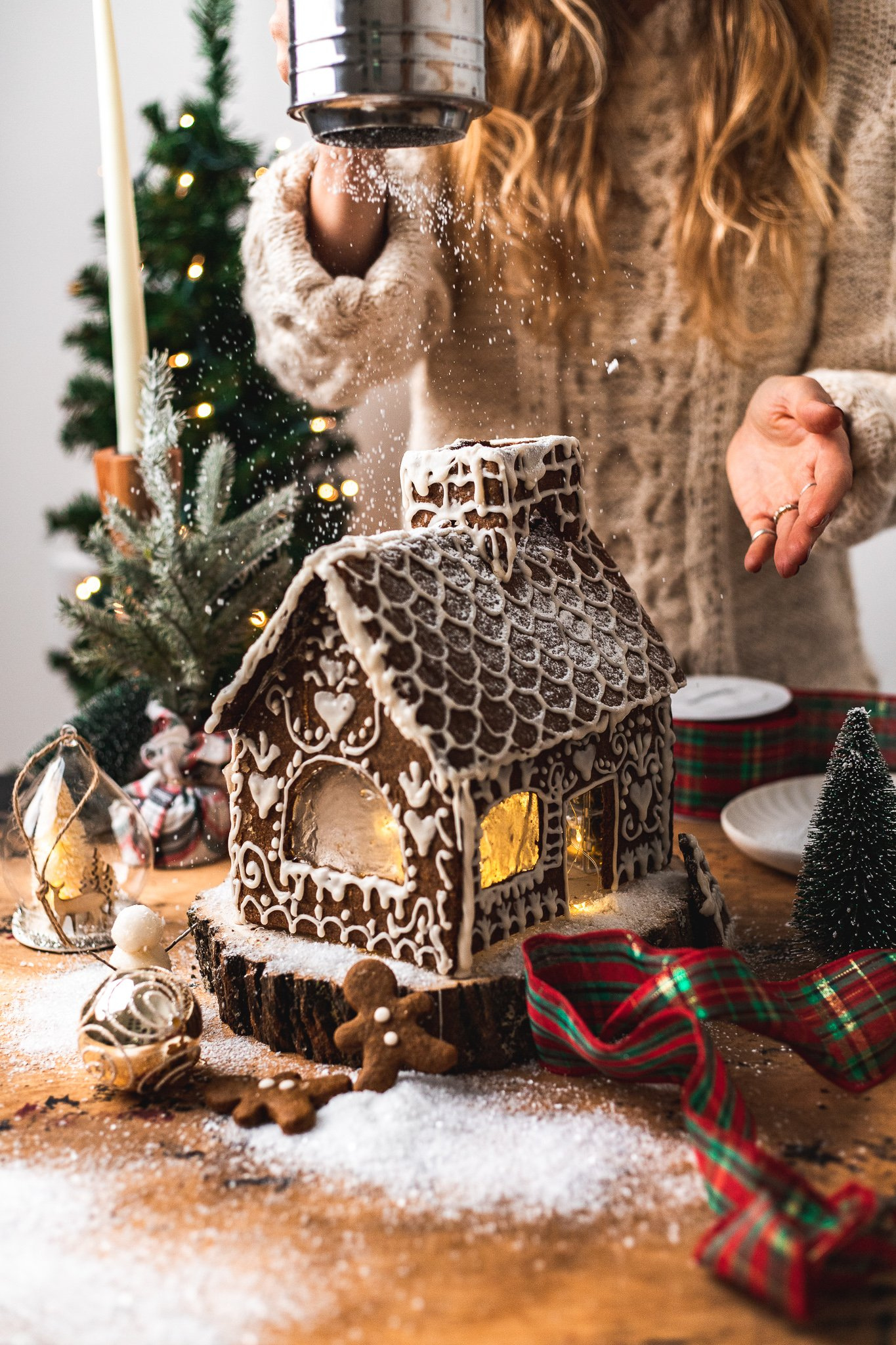 Vegan Gingerbread House Recipe throughout Sallys Baking Recipes Gingerbread House Template