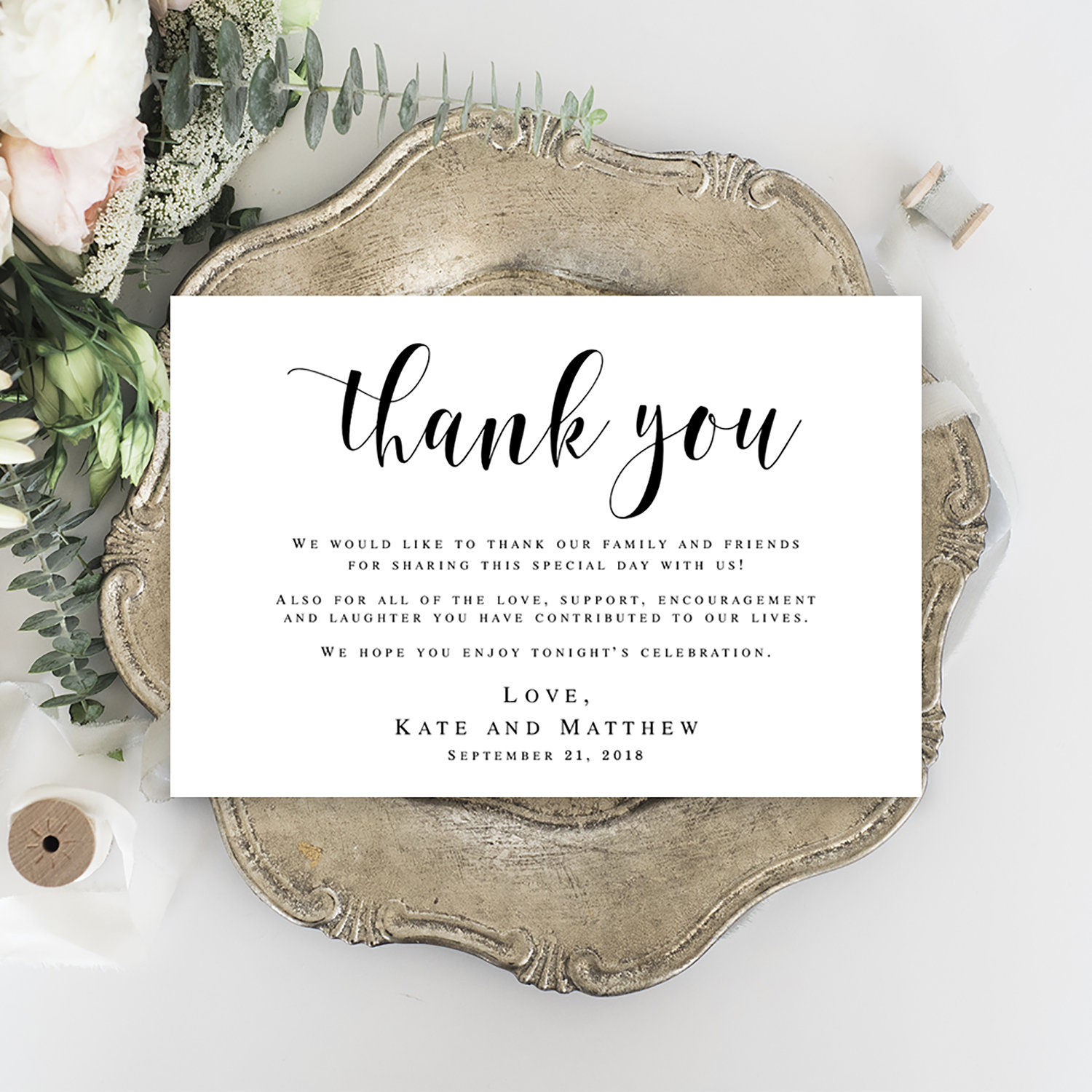 Wedding Thank You Letters Instant Download Editable Templates throughout Wedding Party Thank You Cards Printable