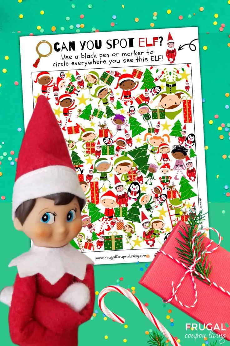 Where'S Elf? Fun Spot The Elf Activity Sheet - Like Where'S Waldo inside Wheres Waldo Christmas Printable