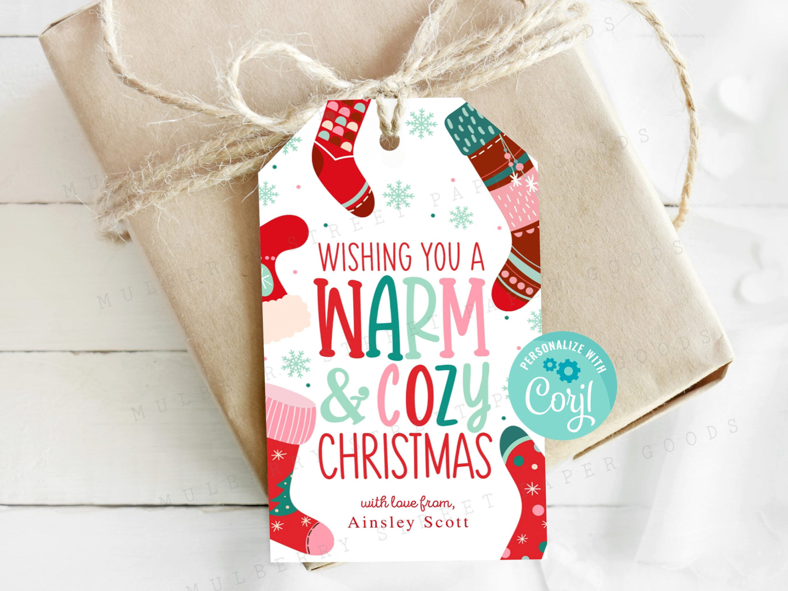 Wishing You A Warm And Cozy Christmas Gift Tag Printable, Fuzzy within Wishing You A Warm And Cozy Christmas Free Printable