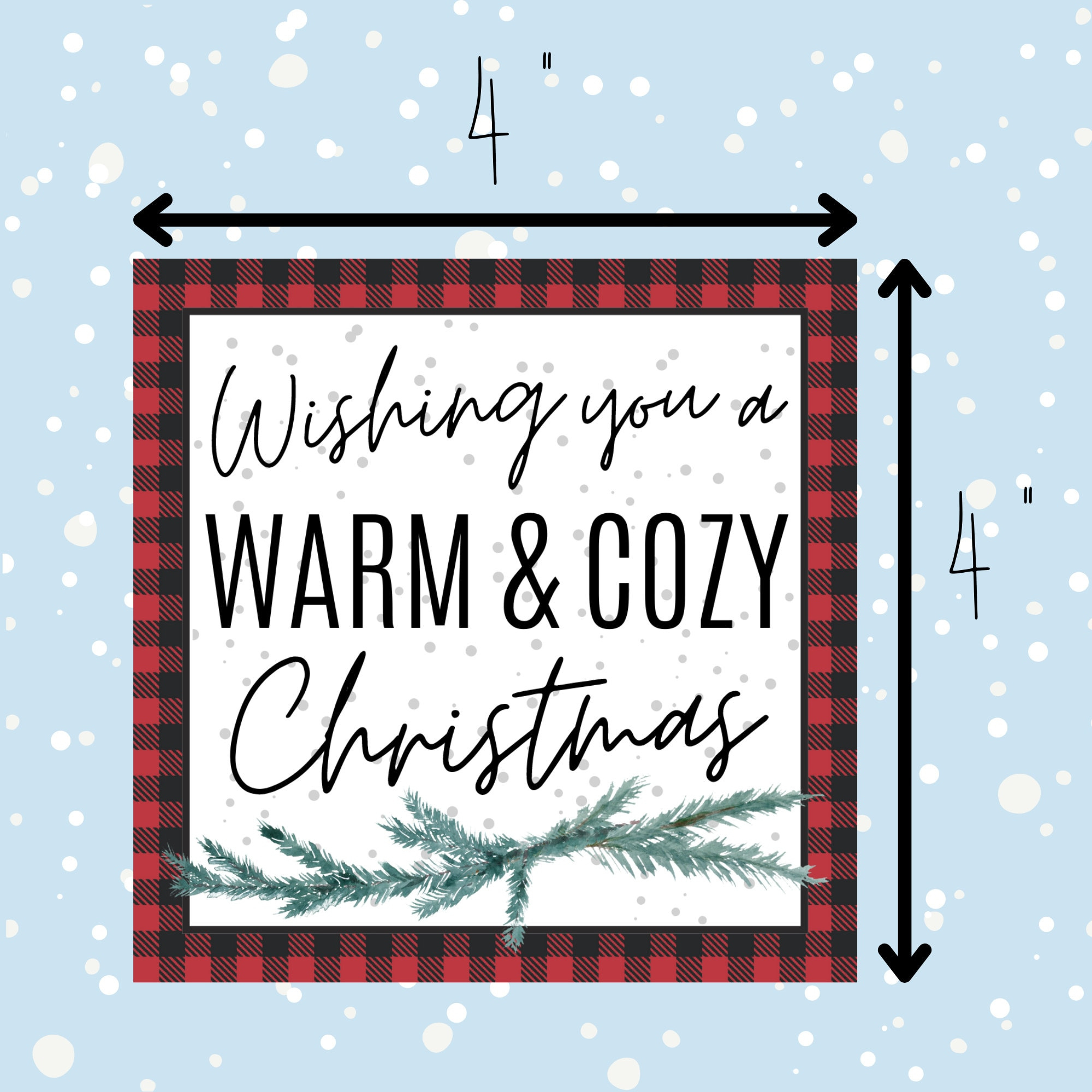 Wishing You A Warm And Cozy Printable Blanket Gift Tag | Christmas intended for Wishing You A Warm And Cozy Christmas Free Printable