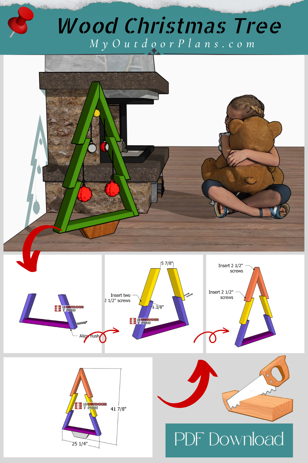 Wooden Christmas Tree – Free Plans | Myoutdoorplans with regard to Free Printable 2x4 Christmas Tree Plans