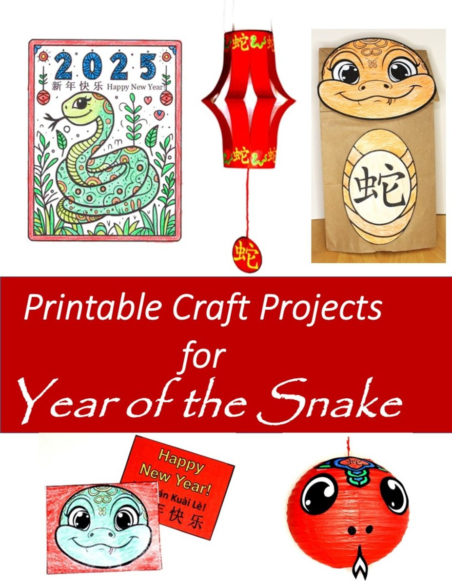 Year Of The Snake Crafts: Printable Kid Craft Projects For Chinese intended for Chinese New Year Snake Craft Free Printable