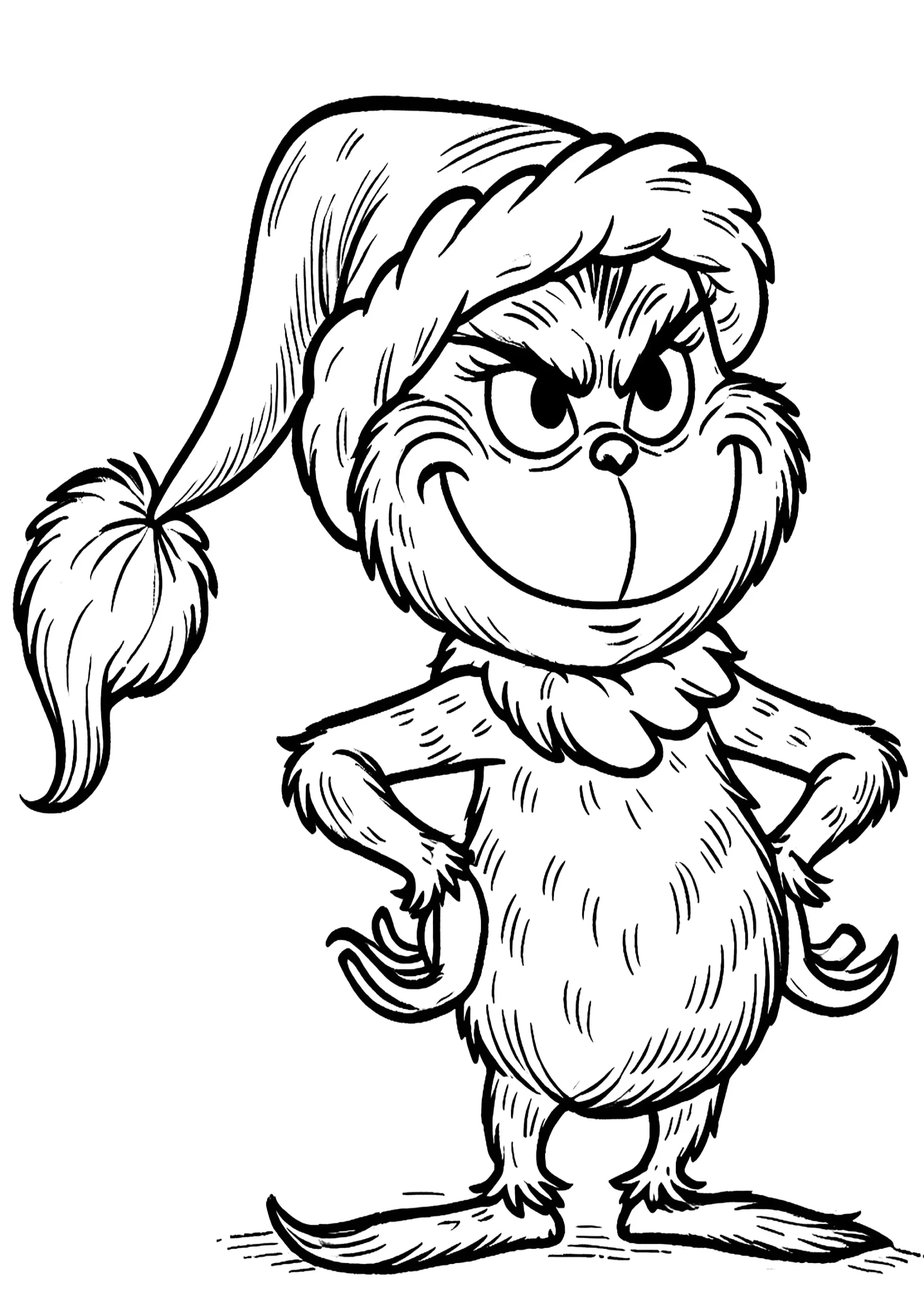 Young Grinch - The Grinch Coloring Pages in Grinch Coloring Pages Printable