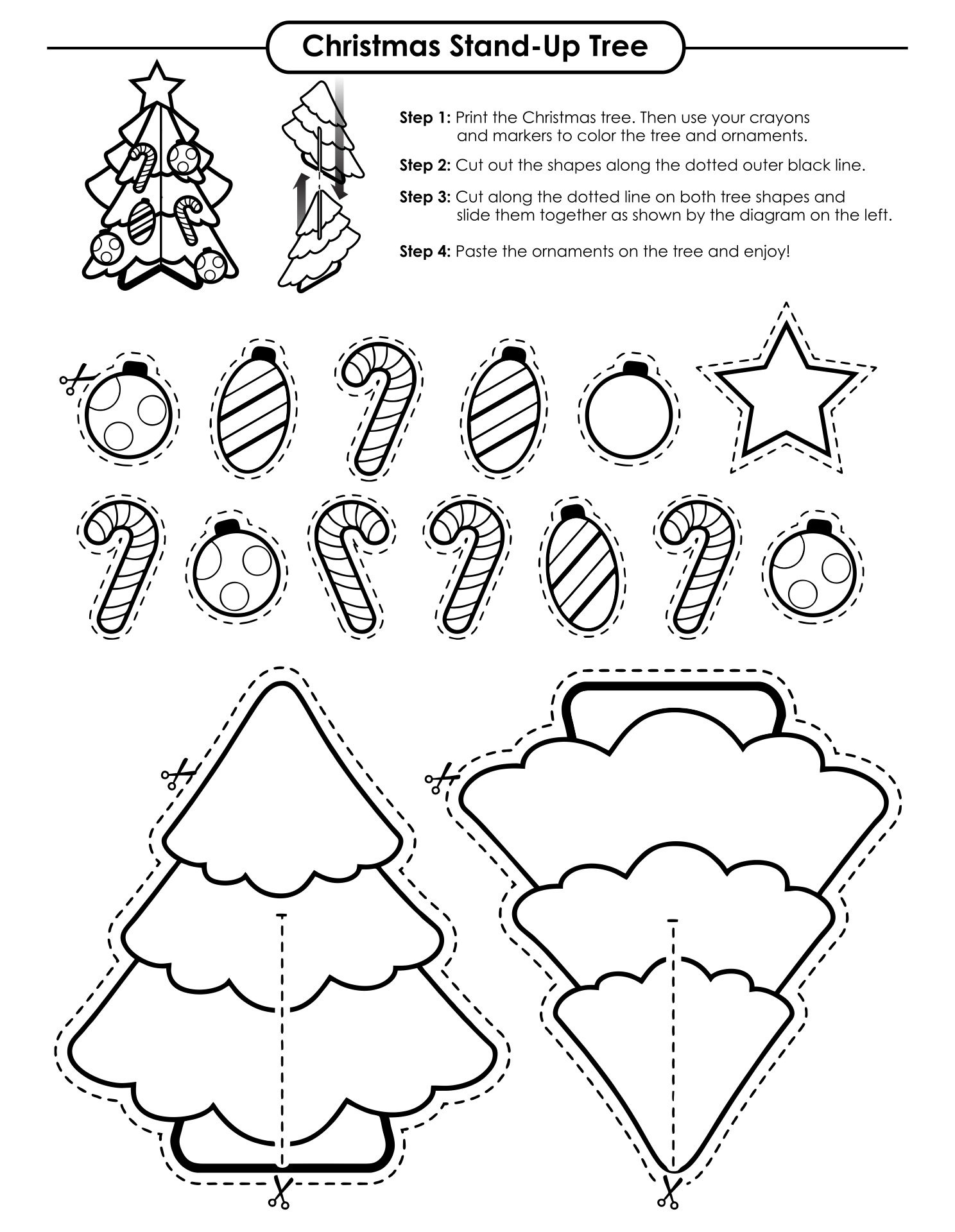 Your Daily Printable Needs - Printablee | Christmas Worksheets with regard to Christmas Craft For Kids Printable