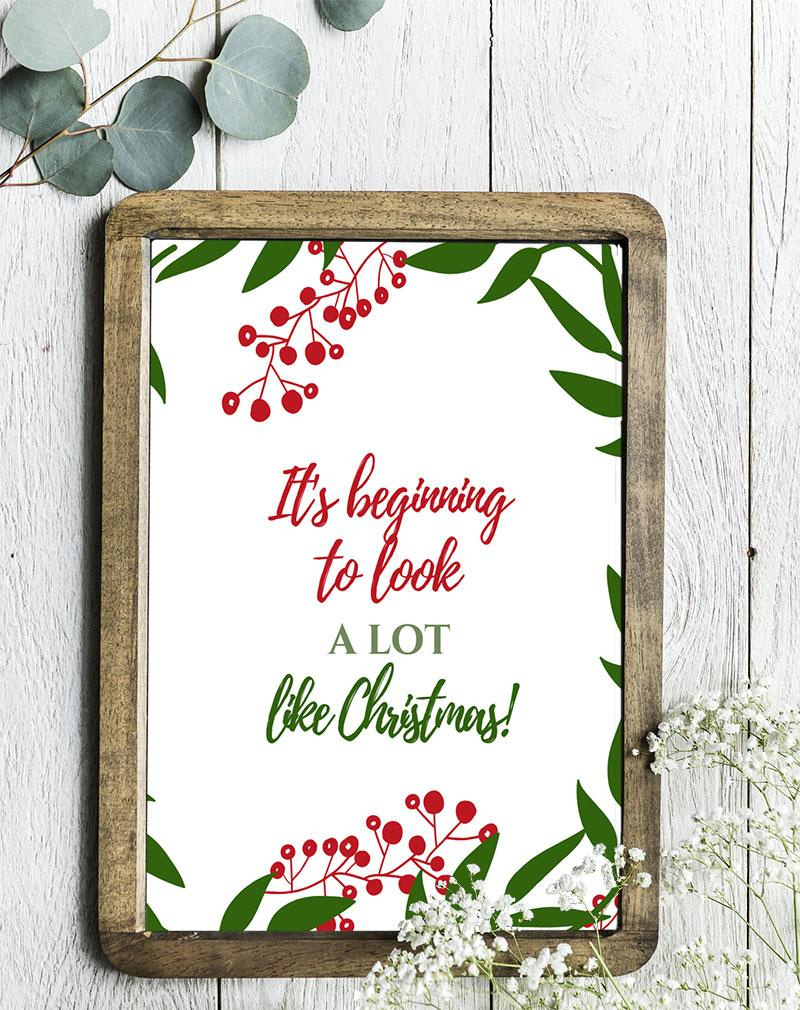 Your Favorite Christmas Quotes, Printable! | Art & Home throughout Christmas Quote Printables